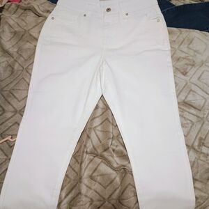 Style & Co White Straight Leg Jeans